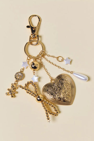 Silence + Noise Bow Charm Dangle Keychain