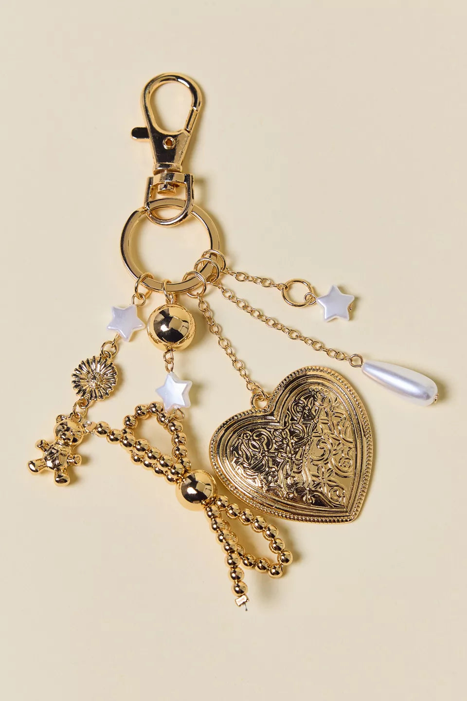 Silence + Noise Bow Charm Dangle Keychain