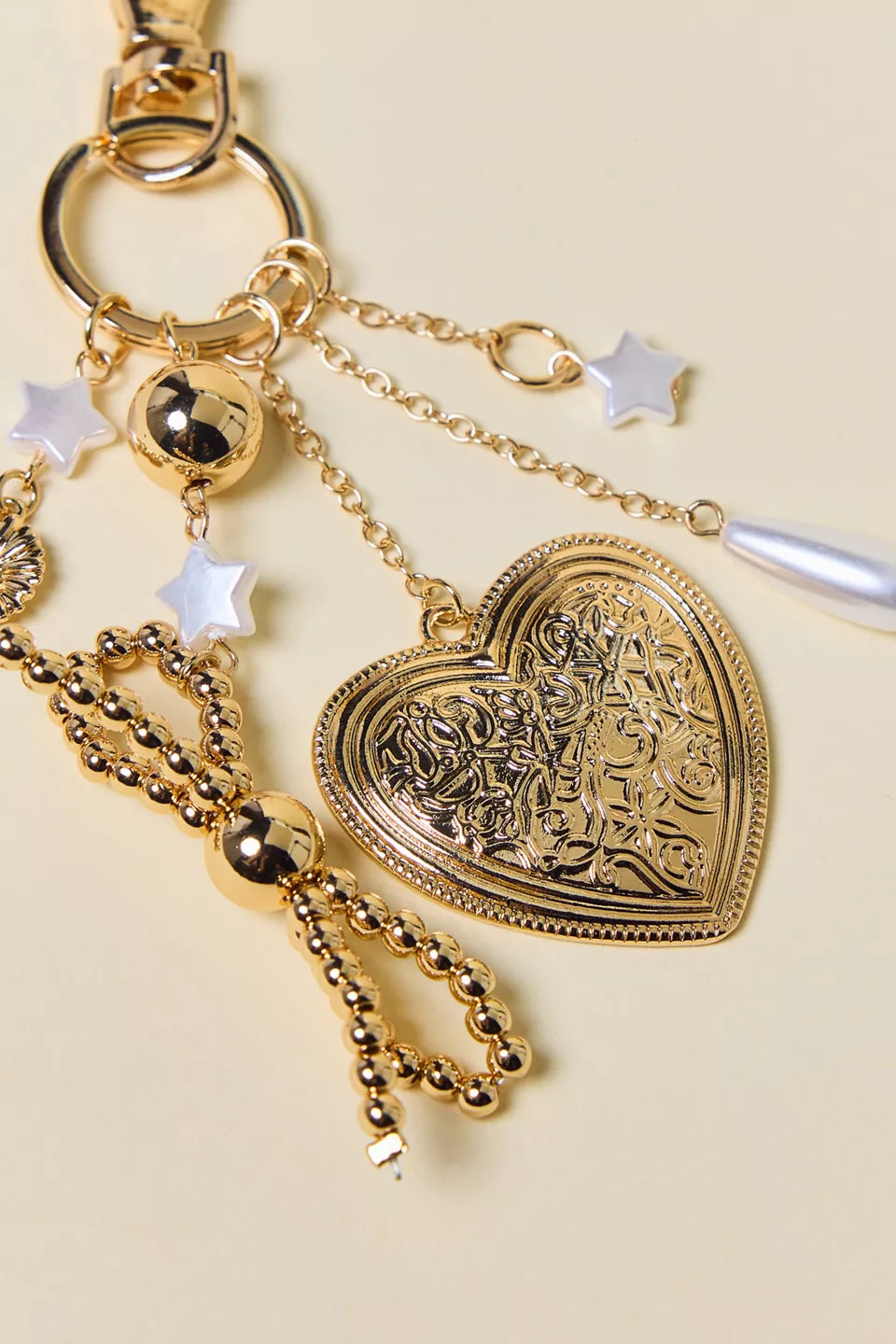 Silence + Noise Bow Charm Dangle Keychain